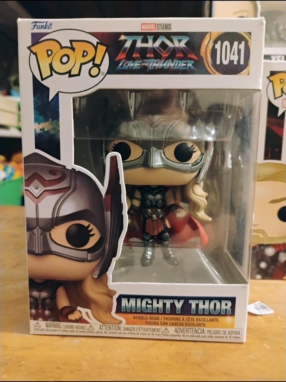 Funko Mighty Thor Pop! Collectible Figure - Silver Armor & Red Cape NWT